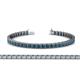 1 - Nancie 3.30 mm Blue Diamond Eternity Tennis Bracelet 