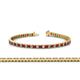 1 - Abril 2.50 mm Ruby and Diamond Eternity Tennis Bracelet 