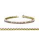 1 - Abril 2.50 mm Pink Tourmaline and Diamond Eternity Tennis Bracelet 