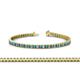 1 - Abril 2.50 mm London Blue Topaz and Diamond Eternity Tennis Bracelet 