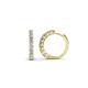 1 - Raya Round Diamond Hoop Earrings 
