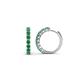 1 - Raya Round Emerald Hoop Earrings 