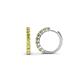 1 - Raya Round Yellow Sapphire Hoop Earrings 