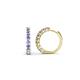 1 - Raya Round Tanzanite Hoop Earrings 