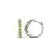 1 - Raya Round Peridot Hoop Earrings 