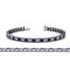 1 - Nancie 3.30 mm Blue Sapphire and Diamond Eternity Tennis Bracelet 