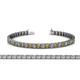 1 - Nancie 3.30 mm Citrine and Diamond Eternity Tennis Bracelet 