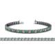 1 - Nancie 3.30 mm Emerald and Diamond Eternity Tennis Bracelet 