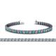 1 - Nancie 3.30 mm London Blue Topaz and Diamond Eternity Tennis Bracelet 