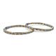 3 - Carisa 5.39 ctw (2.70 mm) Inside Outside Round Citrine and Natural Diamond Eternity Hoop Earrings 