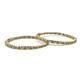 3 - Carisa 5.39 ctw (2.70 mm) Inside Outside Round Citrine and Natural Diamond Eternity Hoop Earrings 
