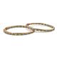 3 - Carisa 5.39 ctw (2.70 mm) Inside Outside Round Citrine and Natural Diamond Eternity Hoop Earrings 