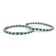 3 - Carisa 5.39 ctw (2.70 mm) Inside Outside Round Emerald and Natural Diamond Eternity Hoop Earrings 
