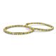 3 - Carisa 3.30 ctw (2.70 mm) Inside Outside Round Yellow Sapphire and Lab Grown Diamond Eternity Hoop Earrings 