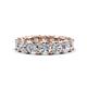 1 - Luna 4.80 ctw (4.00 mm) Cushion Shape Moissanite U Prong Eternity Band 