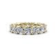 1 - Luna 5.92 ctw (4.00 mm) Cushion Shape Lab Grown Diamond U Prong Eternity Band 