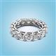 2 - Luna 4.80 ctw (4.00 mm) Cushion Shape Moissanite U Prong Eternity Band 