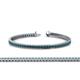 1 - Zahra 4.41 ctw (2.25 mm) Princess Cut Blue Diamond Eternity Tennis Bracelet 