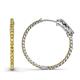 1 - Melissa 1.80 ctw (2.30 mm) Inside Outside Round Citrine Eternity Hoop Earrings 