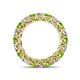 4 - Lucida 4.31 ctw (3.80 mm) Round Peridot and Natural Diamond Eternity Band 