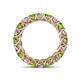 4 - Lucida 4.31 ctw (3.80 mm) Round Peridot and Natural Diamond Eternity Band 