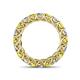 4 - Lucida 4.10 ctw (3.80 mm) Round Yellow Sapphire and Natural Diamond Eternity Band 