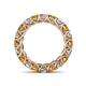 4 - Lucida 3.80 ctw (3.80 mm) Round Citrine and Natural Diamond Eternity Band 