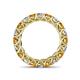 4 - Lucida 3.80 ctw (3.80 mm) Round Citrine and Natural Diamond Eternity Band 
