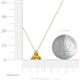 5 - Emma 0.24 ctw (3.00 mm) Round Citrine Three Stone Pendant 