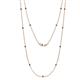 1 - Lien (13 Stn/1.9mm) Black Diamond on Cable Necklace 