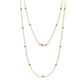 1 - Lien (13 Stn/1.9mm) London Blue Topaz on Cable Necklace 