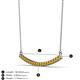 3 - Nancy 2.00 mm Round Citrine Curved Bar Pendant Necklace 
