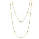 1 - Lien (13 Stn/2.3mm) Citrine on Cable Necklace 