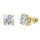 1 - Alina GIA Certified Round Diamond 3.00 ctw (VS/FG) Four Prongs Solitaire Stud Earrings 