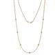 1 - Salina (7 Stn/2.3mm) Peridot on Cable Necklace 