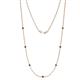 1 - Salina (7 Stn/2.3mm) Black Diamond on Cable Necklace 
