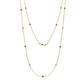 1 - Lien (13 Stn/2.3mm) London Blue Topaz and Diamond on Cable Necklace 