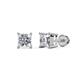 1 - Alina Princess Cut Lab Grown Diamond  1 1/2 ctw Four Prongs Solitaire Stud Earrings 