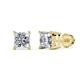 1 - Alina Princess Cut Lab Grown Diamond  3.00 ctw Four Prongs Solitaire Stud Earrings 