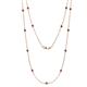 1 - Lien (13 Stn/2.6mm) Ruby on Cable Necklace 