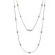 1 - Lien (13 Stn/2.6mm) Citrine on Cable Necklace 