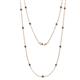 1 - Lien (13 Stn/2.6mm) Blue Diamond on Cable Necklace 