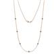 1 - Salina (7 Stn/2.6mm) Blue Topaz on Cable Necklace 