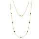 1 - Salina (7 Stn/2.6mm) Black Diamond on Cable Necklace 