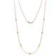 1 - Salina (7 Stn/2.6mm) Yellow Sapphire on Cable Necklace 