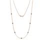 1 - Salina (7 Stn/2.6mm) London Blue Topaz on Cable Necklace 