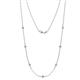 1 - Salina (7 Stn/2.6mm) Diamond on Cable Necklace 