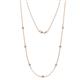 1 - Salina (7 Stn/2.6mm) Diamond on Cable Necklace 