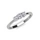 3 - Quyen 0.53 ctw (4.00 mm) Round Lab Grown Diamond Three Stone Engagement Ring  