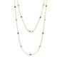 1 - Lien (13 Stn/2.6mm) Black and White Diamond on Cable Necklace 